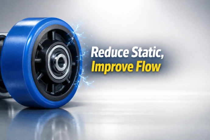 polyurethane antistatic industrial caster wheel