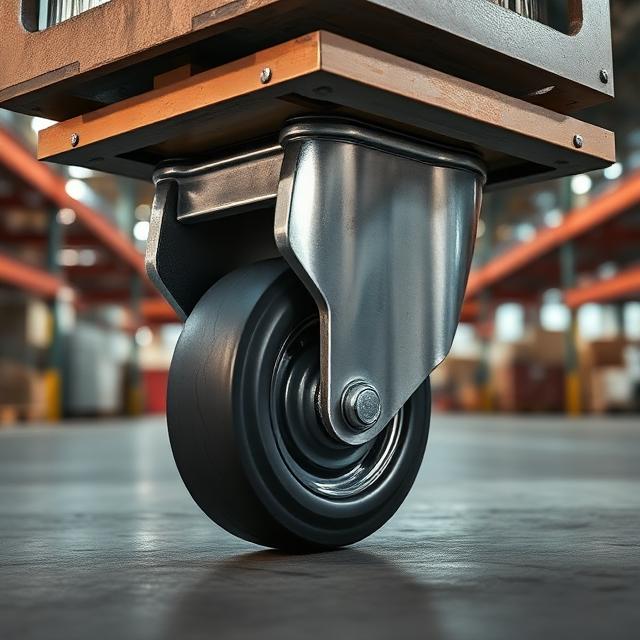 Smooth and silent caster wheel with precision ball bearing for low noise industrial movement