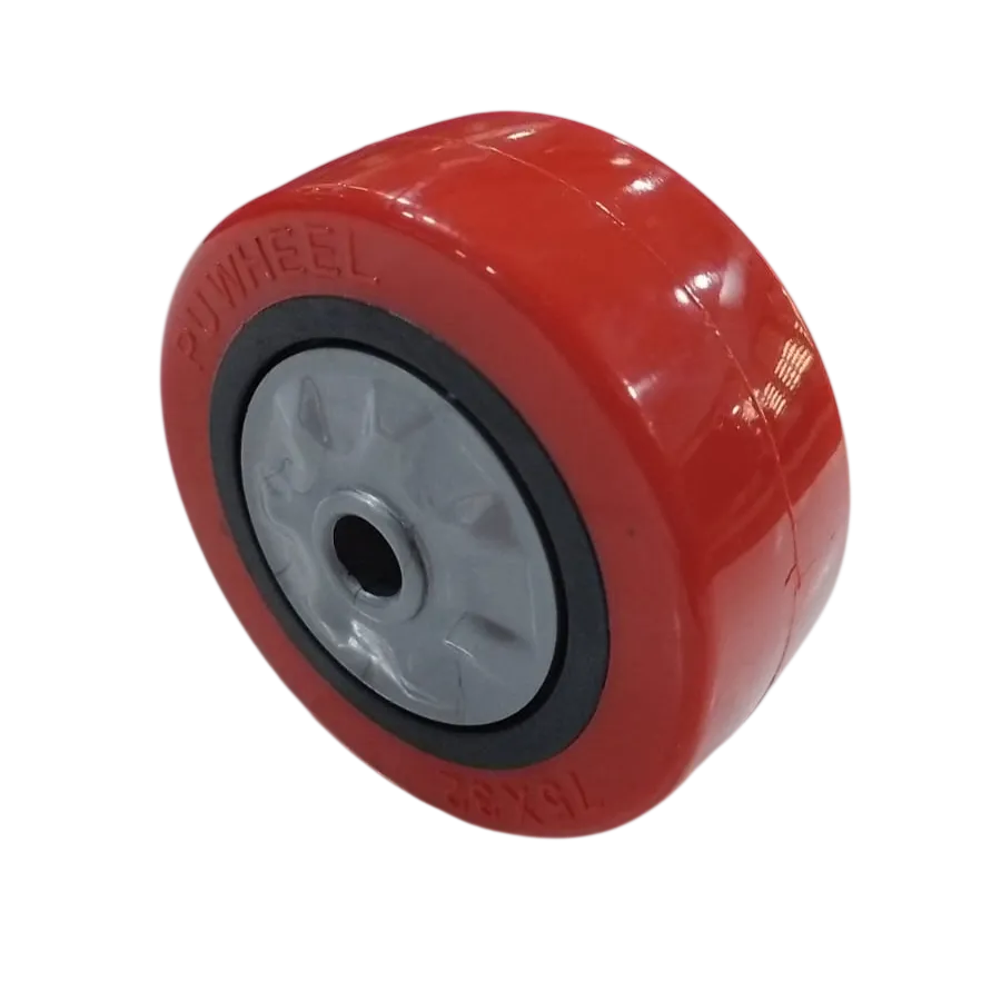 75 X 32 PU Wheel I-Section Black - Insert, Black - PU, Silver - Cover BRS - 6-Photoroom.webp