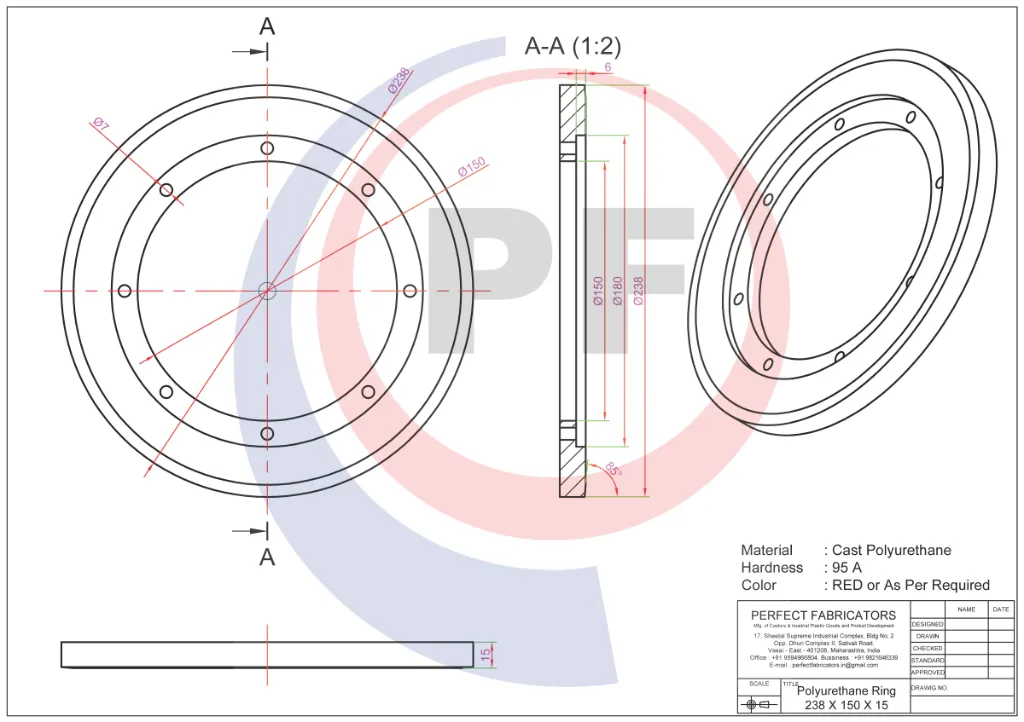 238X180X150X15 PU Ring Technical Details Drawing.webp