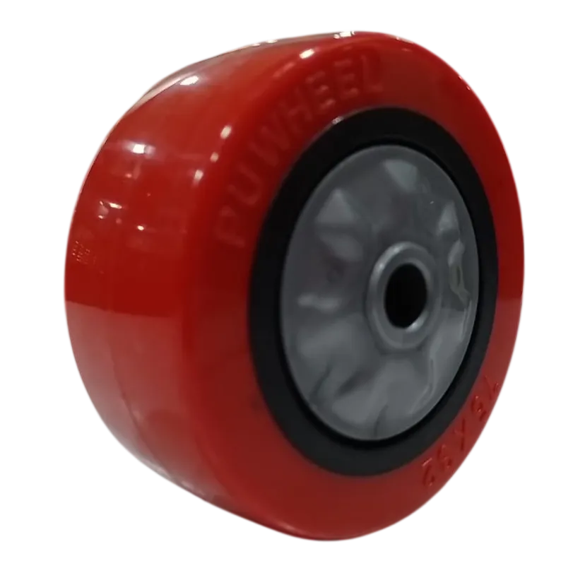 75 X 32 PU Wheel I-Section Black - Insert, Black - PU, Silver - Cover BRS - 3-Photoroom.webp