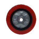 75 X 32 PU Wheel I-Section Black - Insert, Black - PU, Silver - Cover BRS - 2-Photoroom.webp