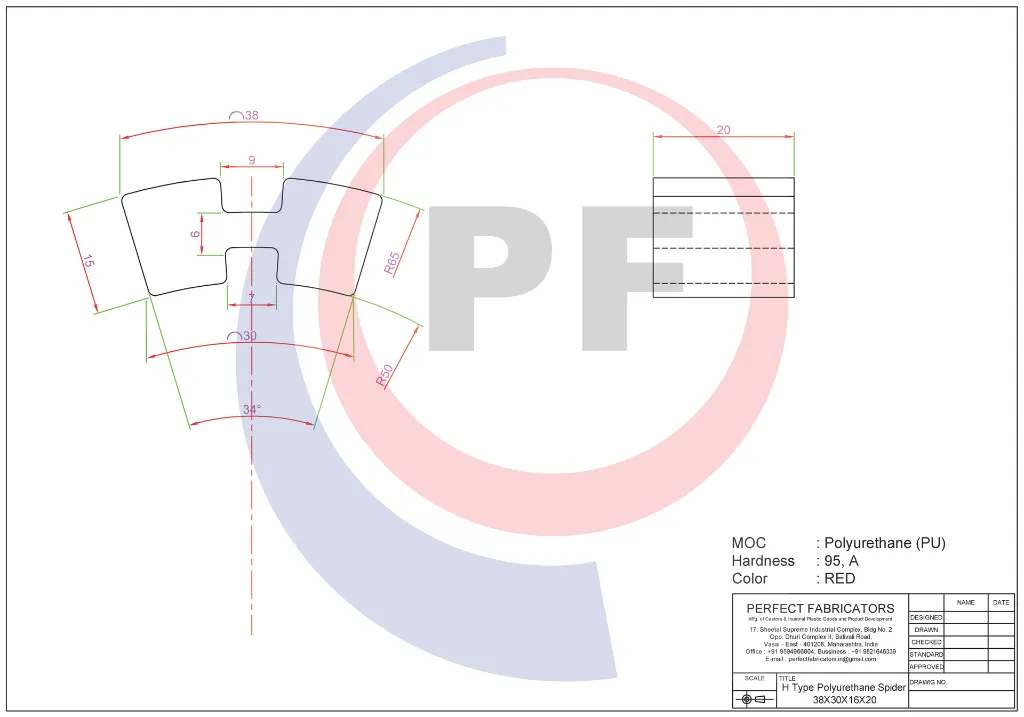 H Type Polyurethane Spider 38X30X16X20.webp