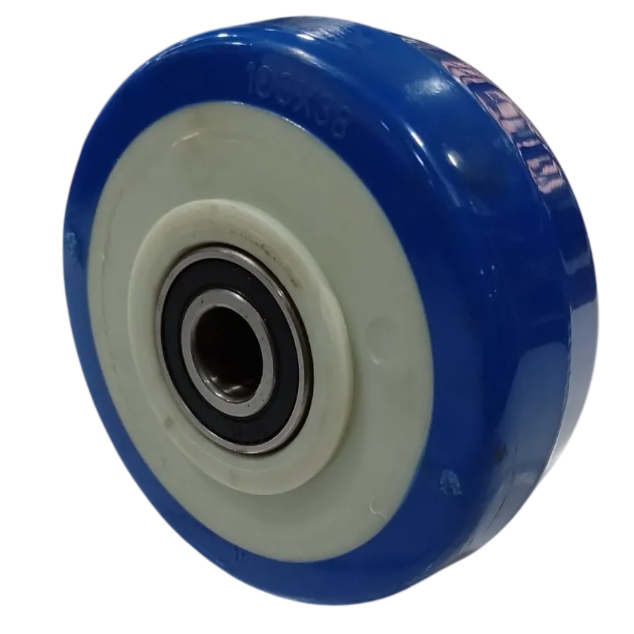 Wheel, PU, 100X38, Block, A/S