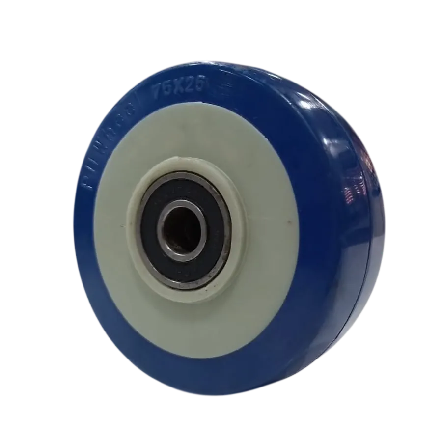 Wheel, PU, 75X25, Block, A/S