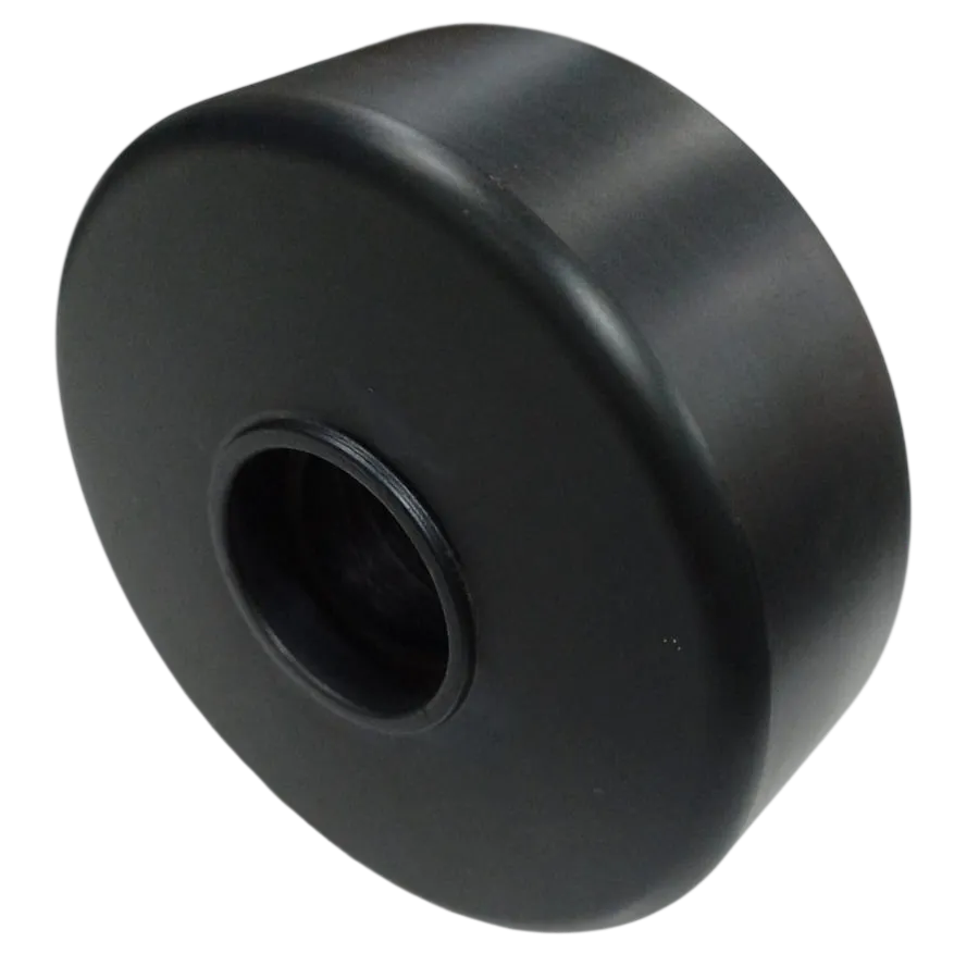 Wheel, PP, 125X50, Block, Black, Cond