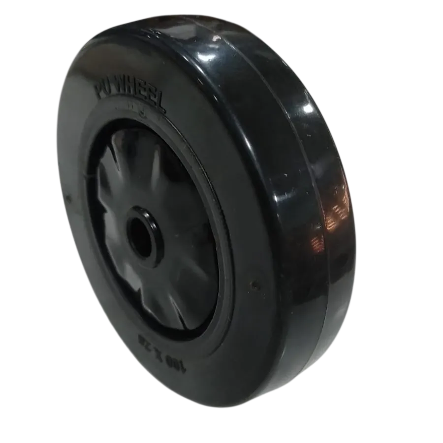 Wheel, PU, 100X25, B/B/B