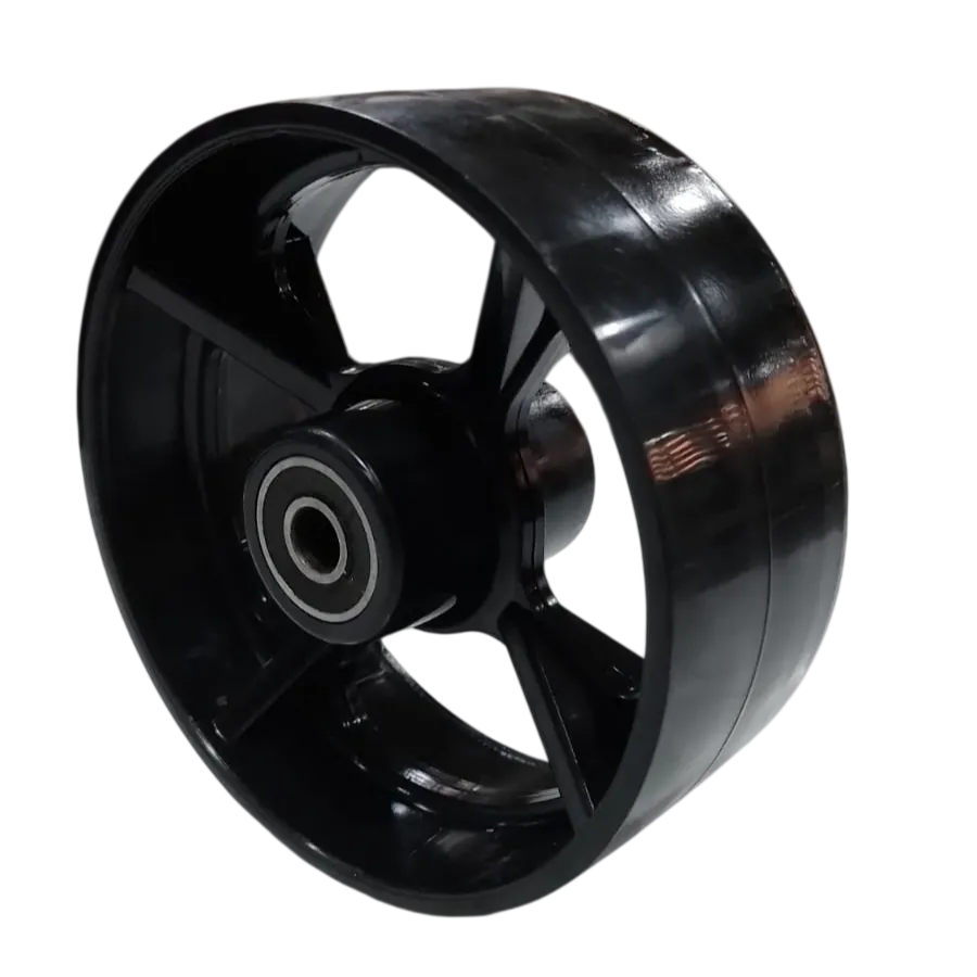 Wheel, PP, 125X50, RIB-4, Bearing