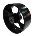 Wheel, PP, 125X50, RIB-4, Bearing