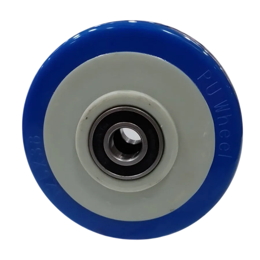 Wheel, PU, 125X38, Block, A/S