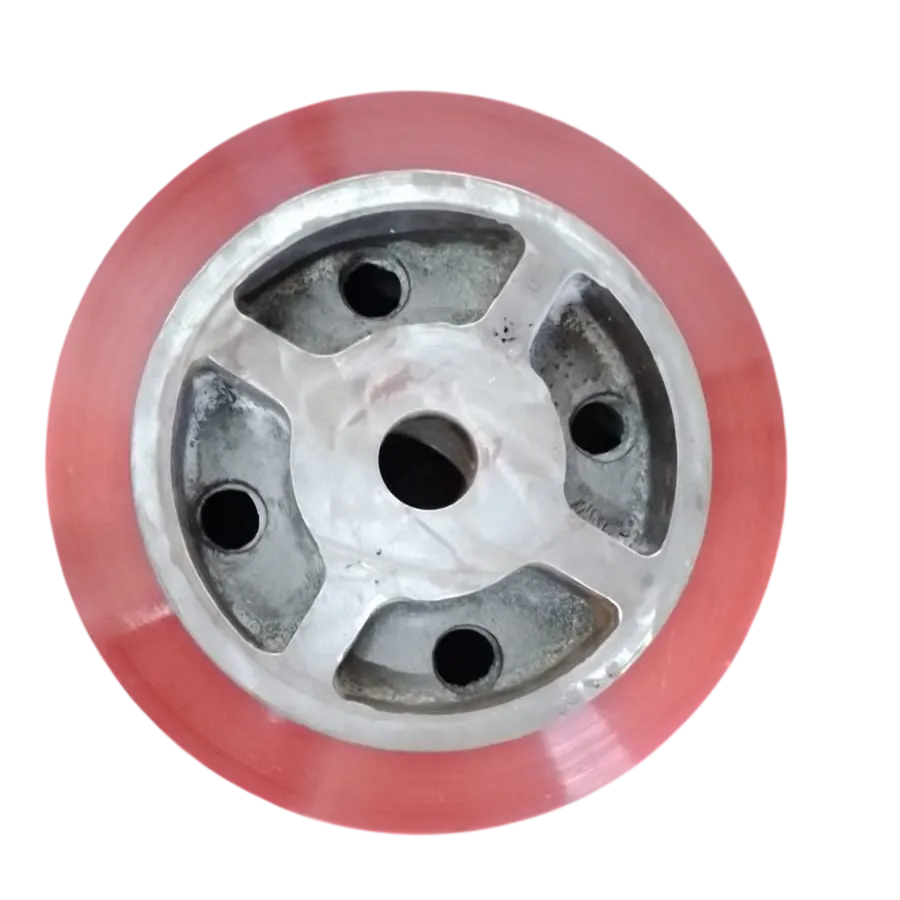 Wheel, PU/CI, 400X350X150, Coating