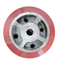 Wheel, PU/CI, 400X350X150, Coating