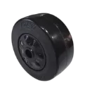 Wheel, PU, 75X32, B/B/B