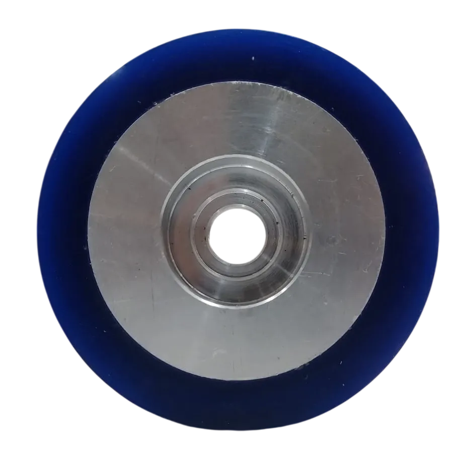 Wheel, PU/AL, 125X50, A/S, Coating