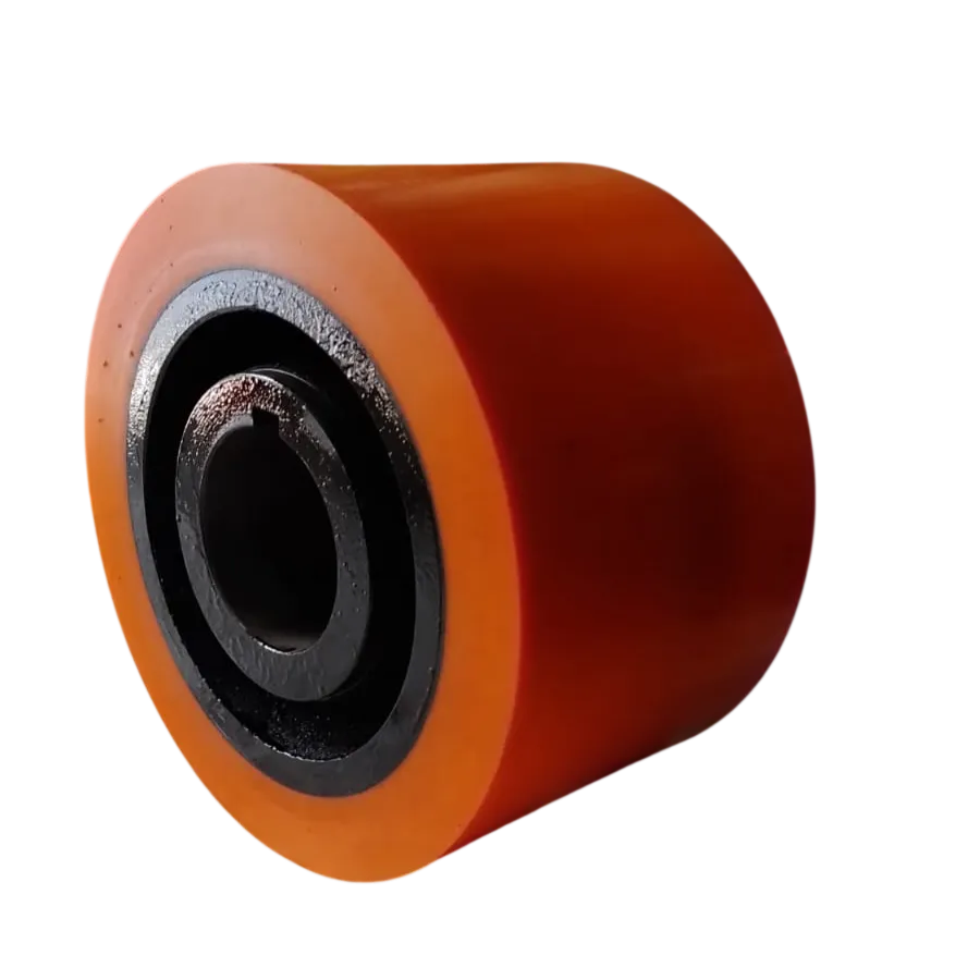 Wheel, PU/CI, 250X200X125, Coating