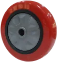 Wheel, PU, 100X32, B/R/S