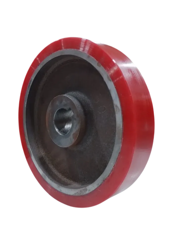 Wheel, PU/CI, 250X225X50